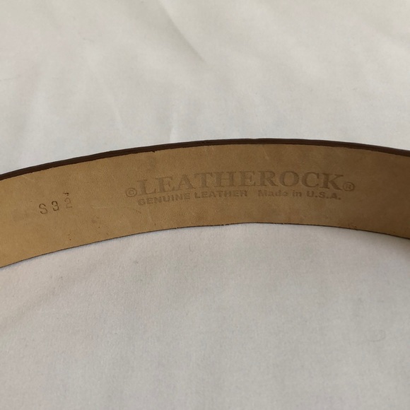 Leatherock leather jewel buckle belt size S/32 - Picture 6 of 8